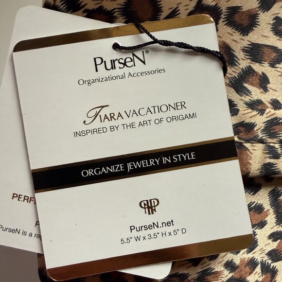 Pursen Jewelry Case Tiara Vacationer Cheetah Brand New - Picture 4 of 15